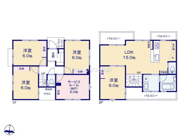 竹ノ塚駅　徒歩17分　構造：木造土地面積:87.13平米　建物面積:91.12平米　