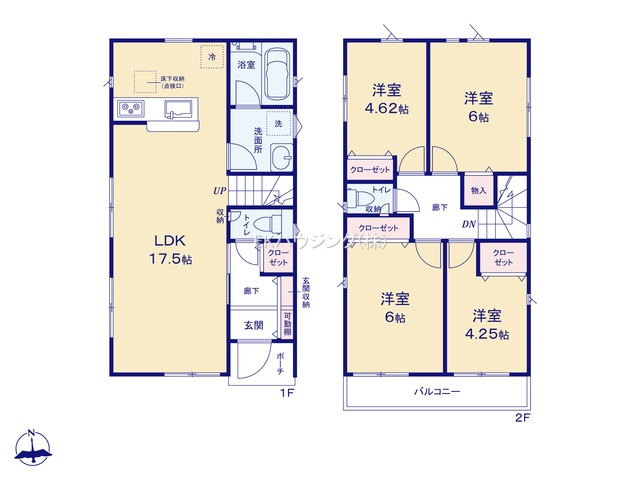 八潮駅　徒歩27分　構造：木造土地面積:94.14平米　建物面積:87.48平米　