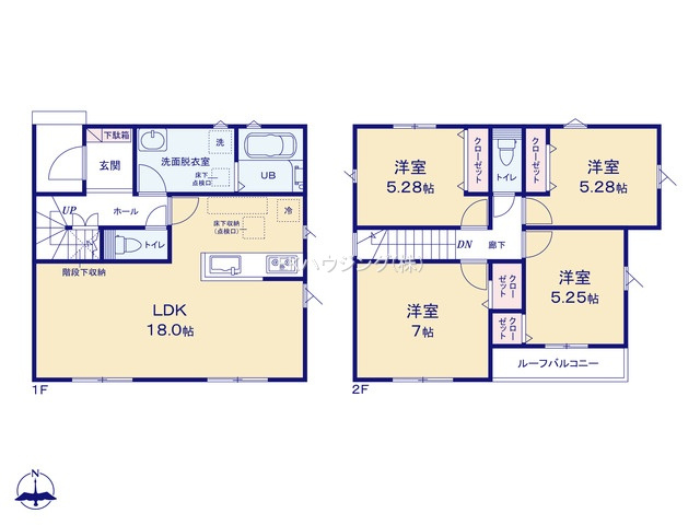 六町駅　徒歩0分　構造：木造土地面積:95.00平米　建物面積:96.05平米　