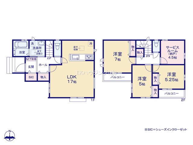 谷在家駅　徒歩11分　構造：木造土地面積:93.26平米　建物面積:86.60平米　