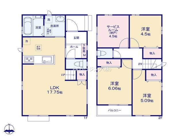 谷在家駅　徒歩11分　構造：木造土地面積:93.00平米　建物面積:89.21平米　