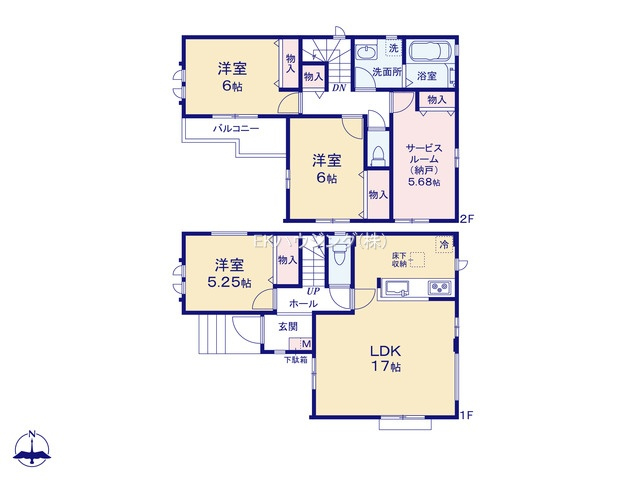谷在家駅　徒歩11分　構造：木造土地面積:86.60平米　建物面積:94.39平米　