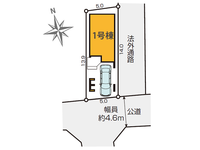 梅島駅　徒歩13分　構造：木造土地面積:70.01平米　建物面積:129.72平米　