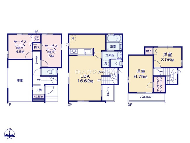 青井駅　徒歩10分　構造：木造土地面積:59.22平米　建物面積:103.30平米　