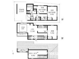 舎人駅　徒歩7分　構造：木造土地面積:68.91平米　建物面積:84.46平米　